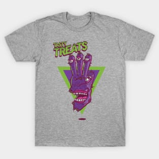 THREE FINGER MONSTER TASTY TREATS DESIGN T-shirt STICKERS CASES MUGS WALL ART NOTEBOOKS PILLOWS TOTES TAPESTRIES PINS MAGNETS MASKS T-Shirt